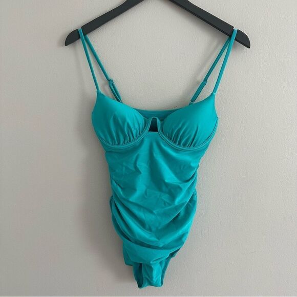 NEW SIMKHAI Laine Bustier One-Piece Swimsuit - Picture 4 of 10